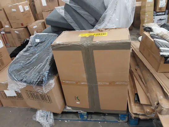 PALLET OF ASSORTED FURNITURE PARTS AND ASSORTED ITEMS