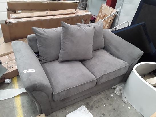 DESIGNER GREY FABRIC 2 SEATER SOFA