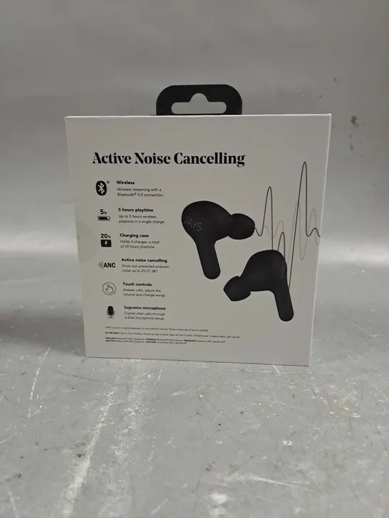 SEALED AND BOXED JAYS T-SEVEN TRUE WIRELESS NOISE CANCELLING EARBUDS T7TW01 IN BLACK