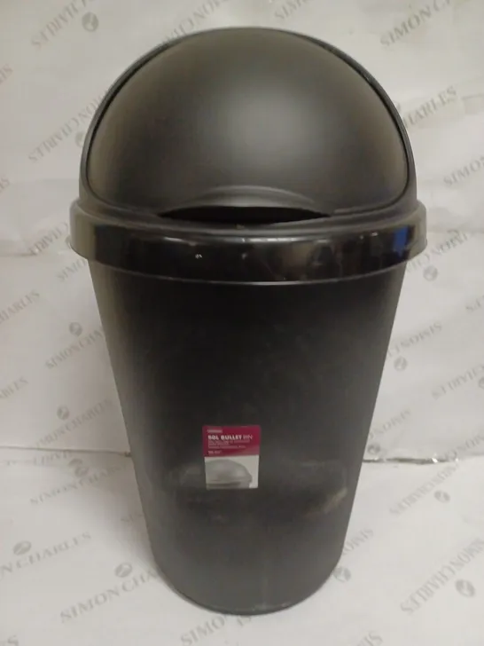 WHITEFURZE 50L BULLET BIN - BLACK / COLLECTION ONLY