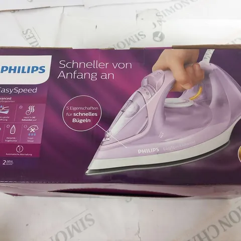 BOXED PHILIPS EASY SPEED ADVANCED STEAM IRON