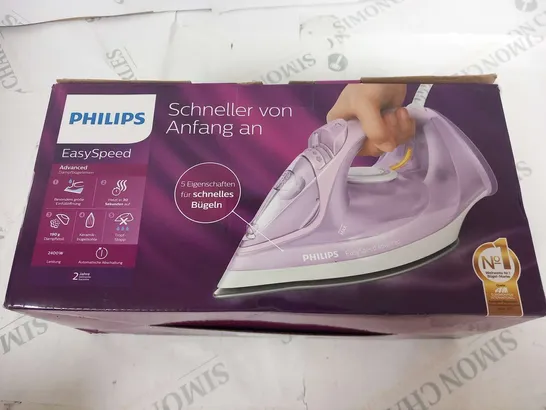 BOXED PHILIPS EASY SPEED ADVANCED STEAM IRON
