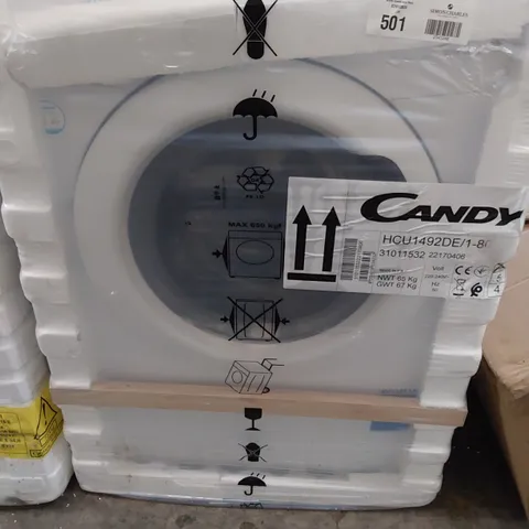 GRADE 1 CANDY WHITE WASHING MACHINE HCU1492DE/1-80