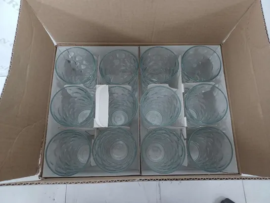 BRAND NEW BOXED DINING GLASSES - 12 PER BOX - COLLECTION ONLY 