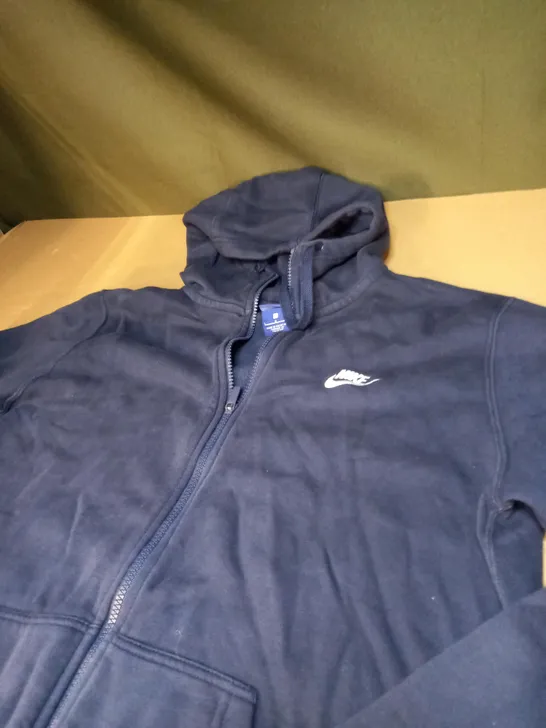 NIKE FULL ZIPPED NAVY BLUE JACKET SIZE LARGE