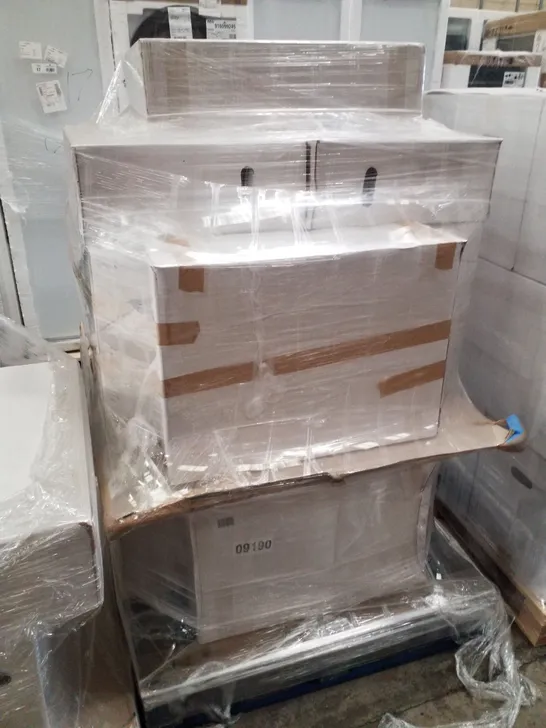 PALLET OF 17 CALYPSO VESIMA CERAMIC VANITY BASINS 610×460×160MM