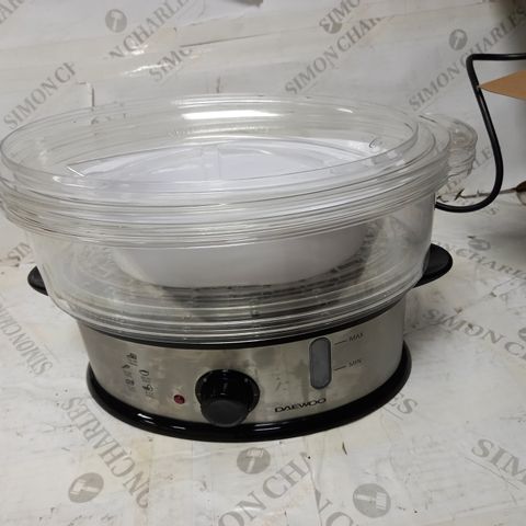 DAEWOO 3-TIER FOOD STEAMER WITH RICE BOWL