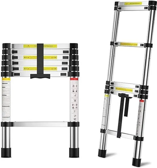 BOXED NEO TELESCOPIC LADDER 3.8M (1 BOX)