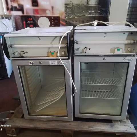 PALLET CONTAINING 2 INTER LEVIN UNDER COUNTER DISPLAY FRIDGES UNTESTED