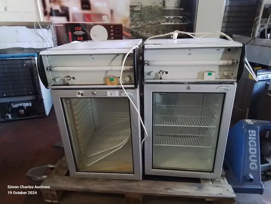 PALLET CONTAINING 2 INTER LEVIN UNDER COUNTER DISPLAY FRIDGES UNTESTED