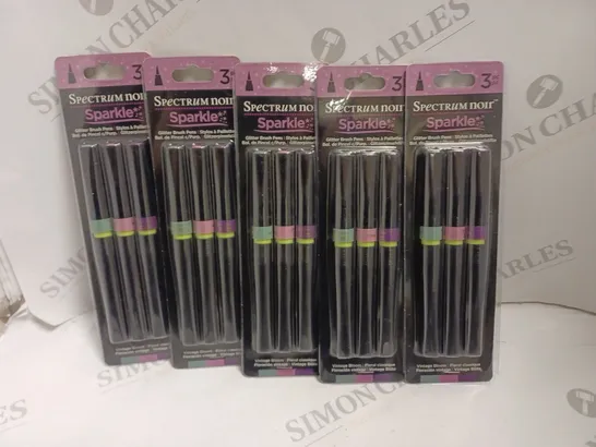 5 X SPECTRUM NOIR 3PK SPARKLE PENS SET