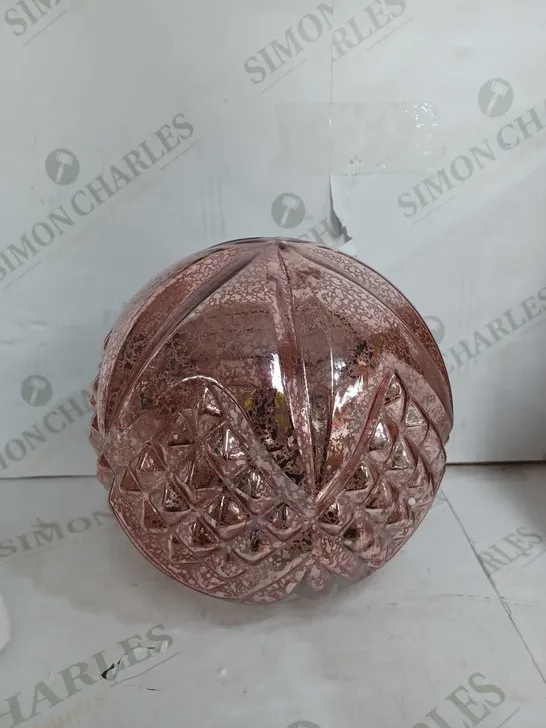 ALISON CORK ROTATING LIGHT MERCURY CUT GLASS DECORATION