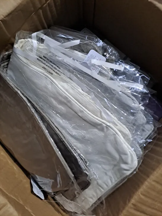 BOX OF APPROXIMATELY 12 ASSORTED BEDDING ITEMS