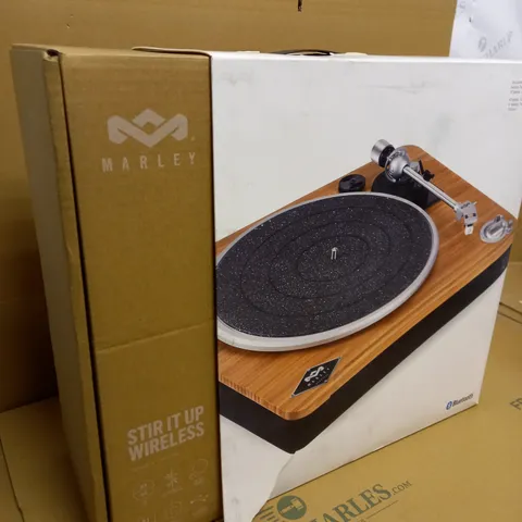 BOXED HOUSE OF MARLEY STIR IT UP WIRELESS TURNTABLE EM-JT002-SBA