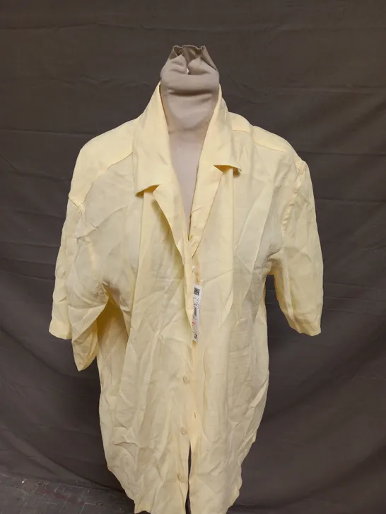 MNG RELAXED FIT LEMON SHIRT - EUR M