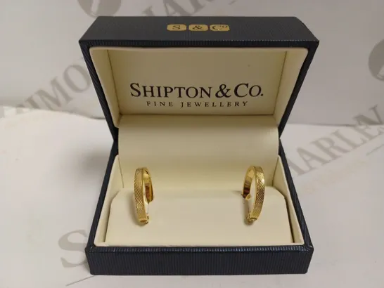 SHIPTON & CO GOLD LOOP EARRINGS