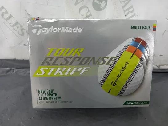 BOXED TAYLORMADE TOUR RESPONSE STRIPE GOLF BALLS MULTIPACK