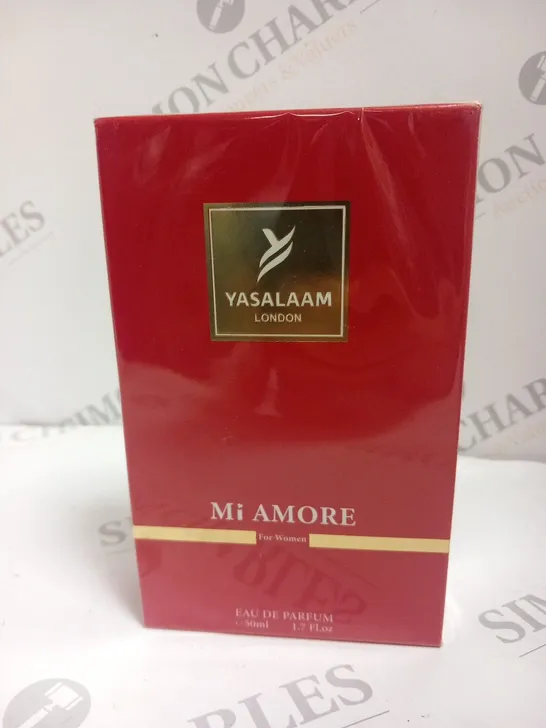 BOXED AND SEALED YASALAAM LONDON MI AMORE FOR WOMEN EAU DE PARFUM 50ML