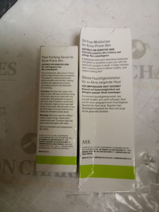 MARY KAY CLEARPROOF - OIL-FREE MOSITURISER AND PORE-PURIFYING SERUM - FOR ACNE-PRONE SKIN