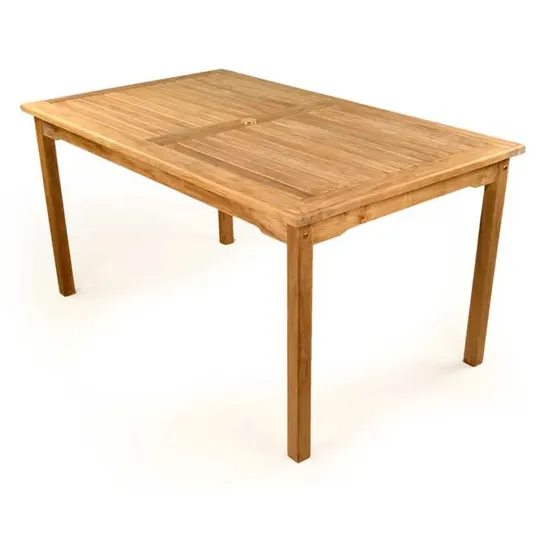 BOXED CHEANEY TEAK DINING TABLE (1 BOX)