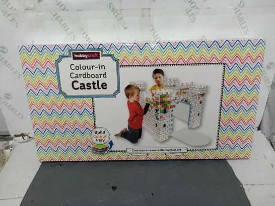 HOBBYCRAFT COLOUR IN CARDBOARD CASTLE - COLLECTION ONLY 