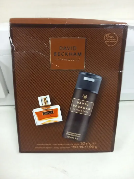 BOXED DAVID BECKHAM INTIMATELY EAU DE TOILETTE GIFT SET