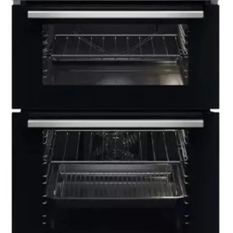 ZANUSSI ZKHNL3X1 BUILT IN A RATED 4.3KW DOUBLE OVEN WITH GRILL - STAINLESS STEEL