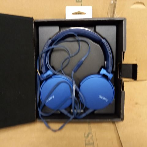 SONY STEREO HEADPHONES - BLUE