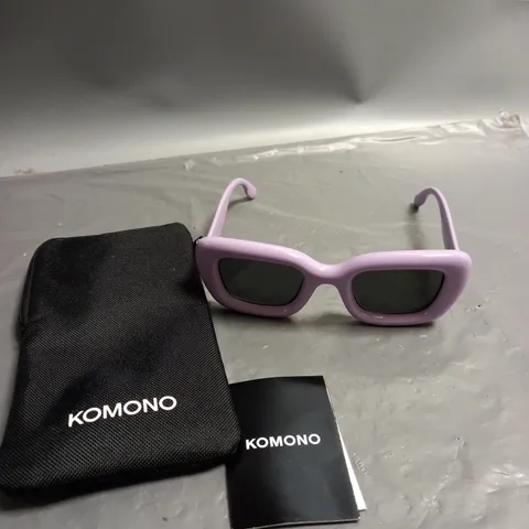 KOMONO CHUNKY FRAME SUNGLASSES PURPLE