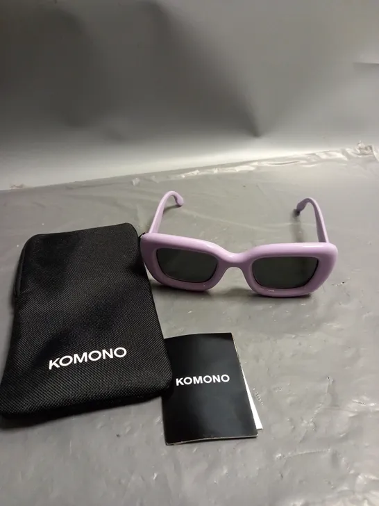 KOMONO CHUNKY FRAME SUNGLASSES PURPLE