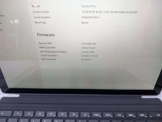 MICROSOFT SURFACE PRO 128GB