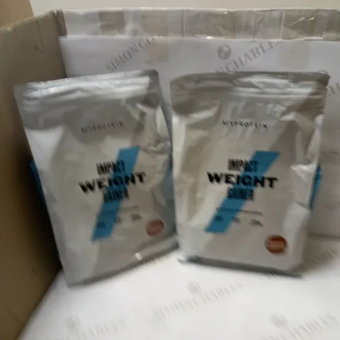 LOT OF MY PROTEIN IMPACT WEIGHT GAINER X2 BAGS