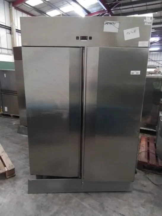 POLARIS COMMERCIAL SPA-TN-140 STAINLESS DOUBLE DOOR REFRIGERATED FOOD STORAGE UNIT