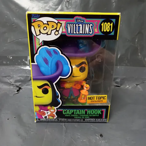 BOXED FUNKO POP! DISNEY VILLAINS "CAPTAIN HOOK" VINYL FIGURE