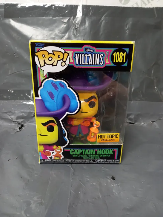 BOXED FUNKO POP! DISNEY VILLAINS "CAPTAIN HOOK" VINYL FIGURE