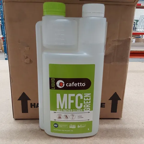 BOXED 6X 1L CAFETTO MFC GREEN MILK FROTHER CLEANER (1 BOX)