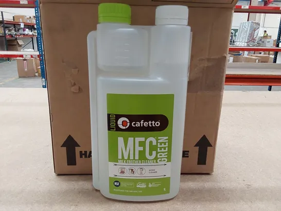 BOXED 6X 1L CAFETTO MFC GREEN MILK FROTHER CLEANER (1 BOX)