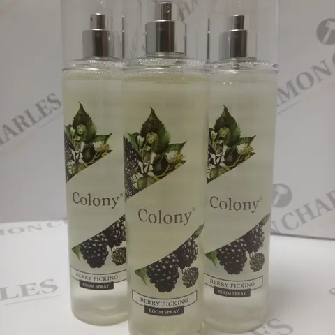 BOX OF APPROX 8 X 235ML COLONY ROOM SPRAY - BERRY PICKING 