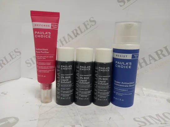 LOT OF 5 PAULA'S CHOICE SKINCARE ITEMS