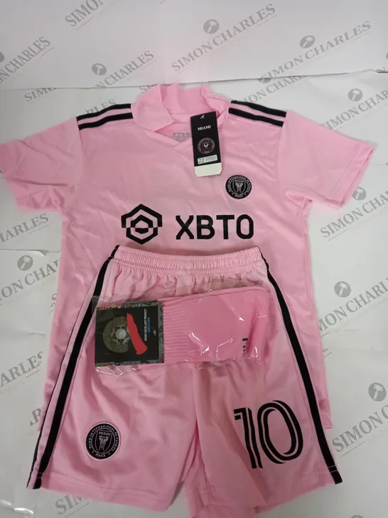 INTER MIAMI HOME KIT WITH MESSI 10 SIZE 22