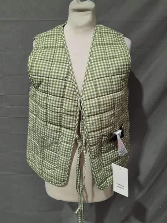 DAMSON MADDEN ARTE TIE GILET IN GREEN - 10