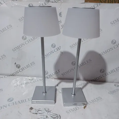 SET OF 2 INDOOR TABLE LAMPS WITH TOUCH ACTIVATION