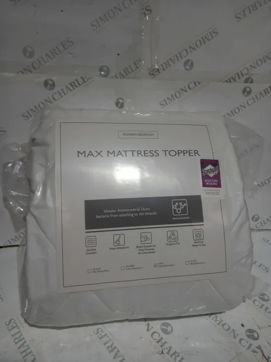 MAX MATRESS TOPPER KING SIZE 