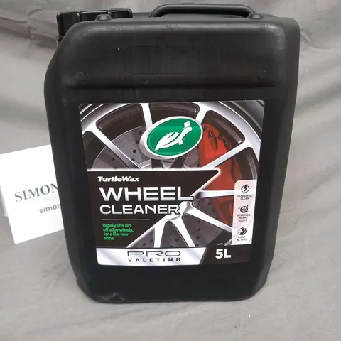 BOTTLE OF TURTLE WAX WHEEL CLEANER PRO VALETING 5L