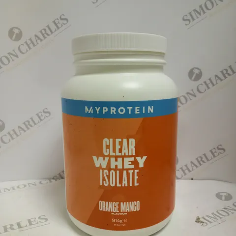 SEALED MYPROTEIN CLEAR WHEY ISOLATE - ORANGE MANGO 914G