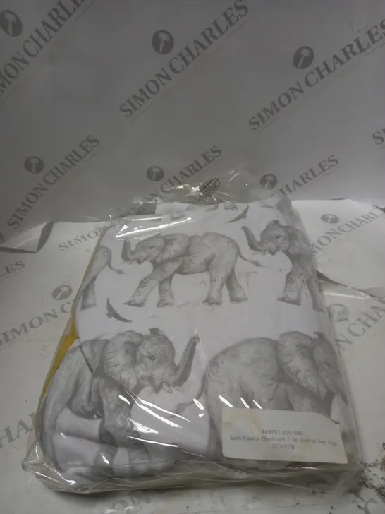 SAM FAIERS ELEPHANT TRAIN DUVET SET - SINGLE 