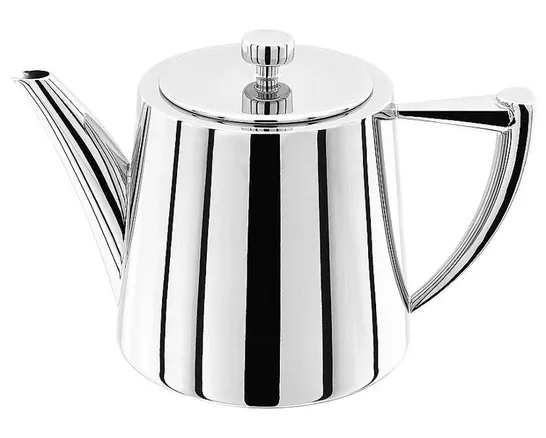 BOXED STELLAR ART DECO STAINLESS STEEL 1.2L TEAPOT 