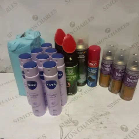 BOX OF  ASSORTED HEALTH AND BEAUTY PRODUCTS - INCLUDING NIVEA DEODERANTS