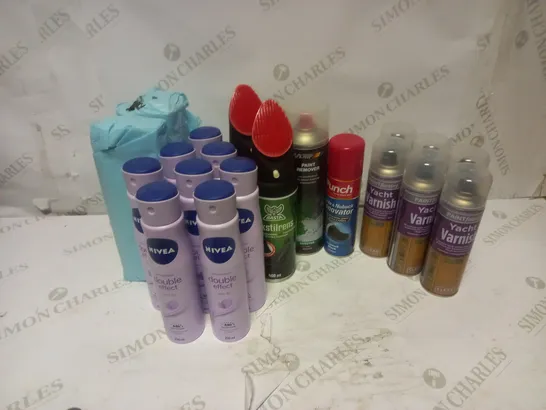 BOX OF  ASSORTED HEALTH AND BEAUTY PRODUCTS - INCLUDING NIVEA DEODERANTS