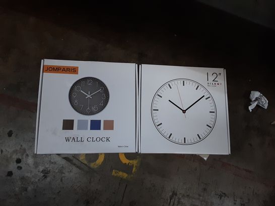 2 ASSORTED WALL CLOCKS